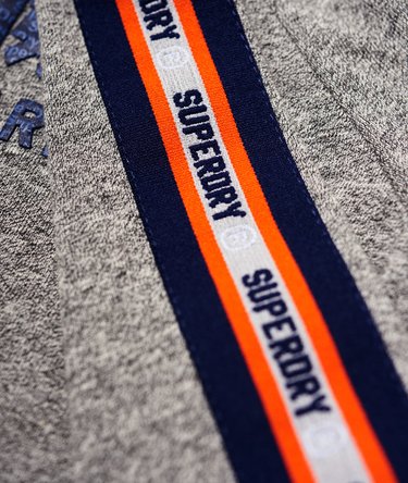 T-shirt rayé à manches longues avec empiècement et logo Vintage Image 8