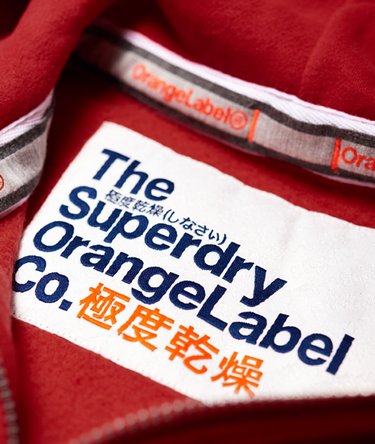 Orange Label Zip Hoodie Image 6