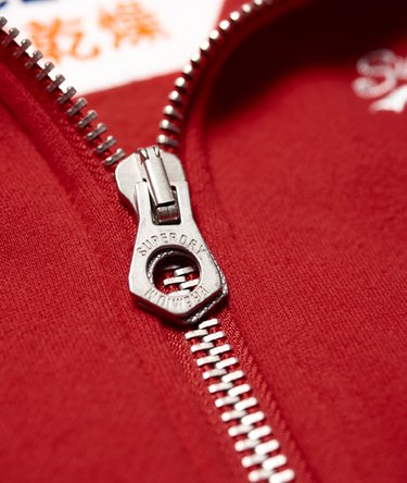 Orange Label Zip Hoodie Image 8