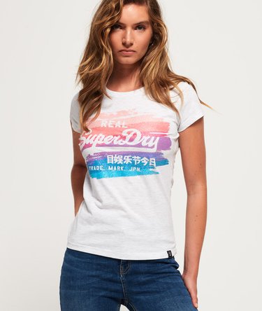 Vintage Logo Painted Rainbow T-Shirt Image 1