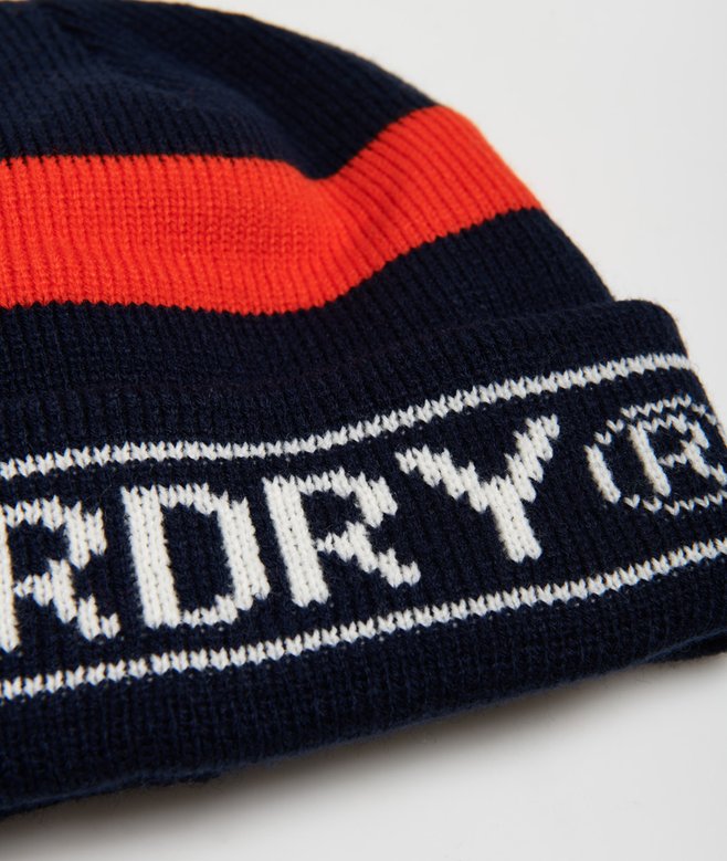 mens Body Pop Beanie in DARK NAVY Superdry IE
