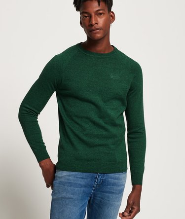 Orange Label Cotton Crew Jumper Image 1