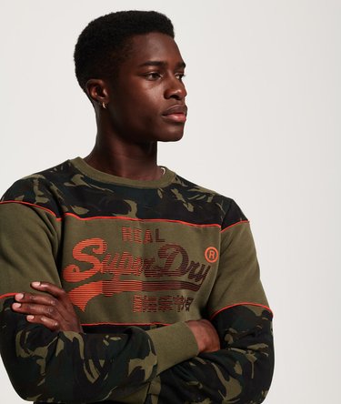 Vintage Logo Camo Panel Sweatshirt Image 5
