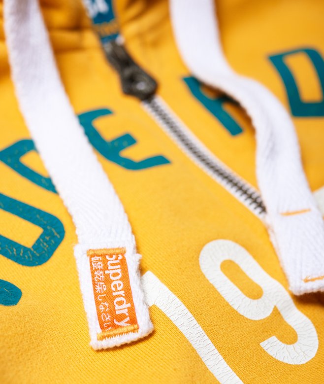 womens 1954 Heritage Zip Hoodie in Sporty Ochre Superdry UK