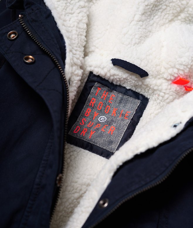 womens Rookie Sherpa Multi Jacket in Navy Superdry UK