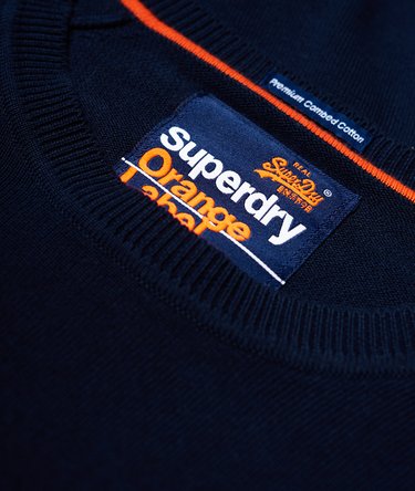 Orange Label Cotton Crew Neck Jumper Image 6