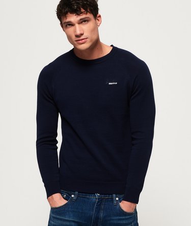 Orange Label Cotton Crew Neck Jumper Image 1
