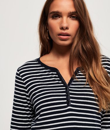 Stripe Grandad shirt Image 5