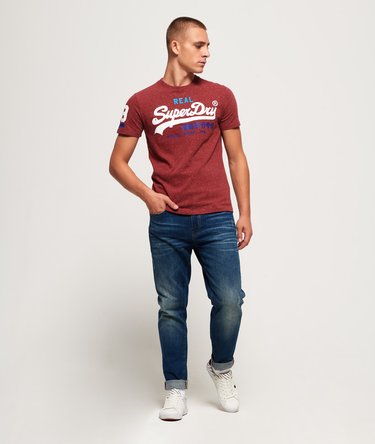 Camiseta Vintage con logo tricolor Image 3