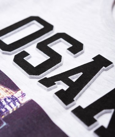 Osaka Photographic Emboss T-Shirt Image 7
