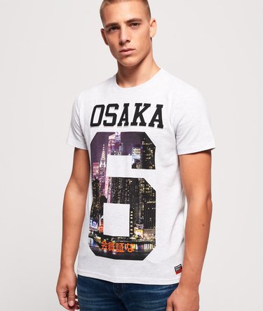 Osaka Photographic Emboss T-Shirt Image 1