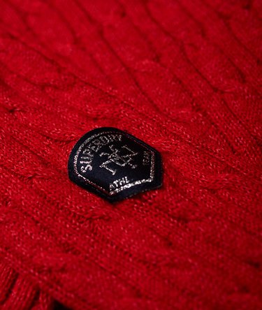 Croyde Roll Neck Cable Knit Jumper Image 7