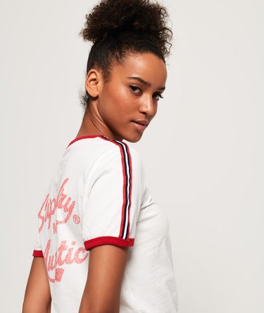 T-shirt Heritage Embroidery Ringer Boxy Image 5