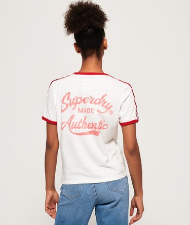 T-shirt Heritage Embroidery Ringer Boxy Image 4