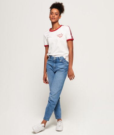 T-shirt Heritage Embroidery Ringer Boxy Image 3