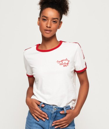 T-shirt Heritage Embroidery Ringer Boxy Image 1