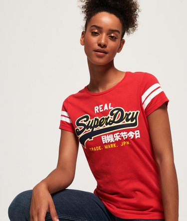 Vintage Logo Mock Applique T-Shirt Image 5