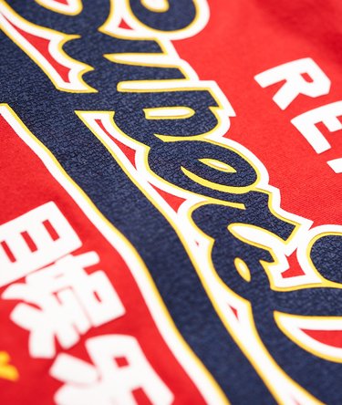 Vintage Logo Mock Applique T-Shirt Image 7