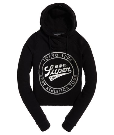 Ace Metallic Crop Hoodie Image 2