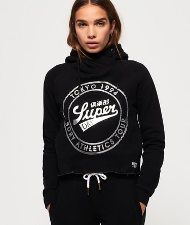 Ace Metallic Crop Hoodie Image 1