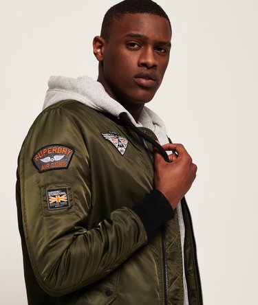 Patch Rookie Flight Bomber Jacket Image 5