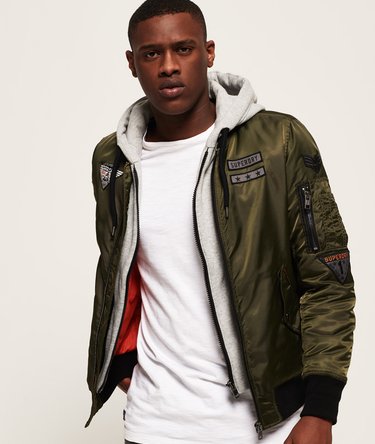 Patch Rookie Flight Bomber Jacket Image 1