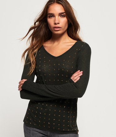 Halcyon Applique Long Sleeve Top Image 1