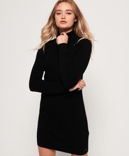 Nordic Knit Funnel Neck Dress