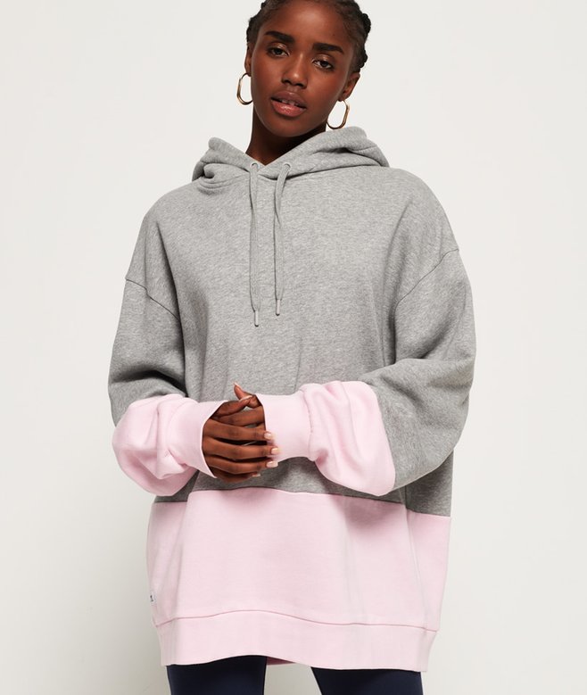 Superdry VL Boho Sparkle Hood BB Sudadera Con Capucha, Eclipse Navy, XXS Para Mujer