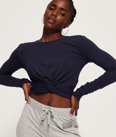 The Twist Hem Long Sleeve Top Image 1