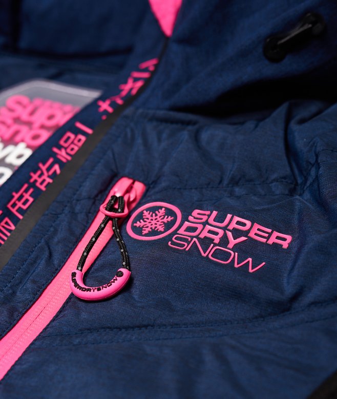 Hybrid Softshell-Jacke gewebt marineblau mix für Damen Superdry DE