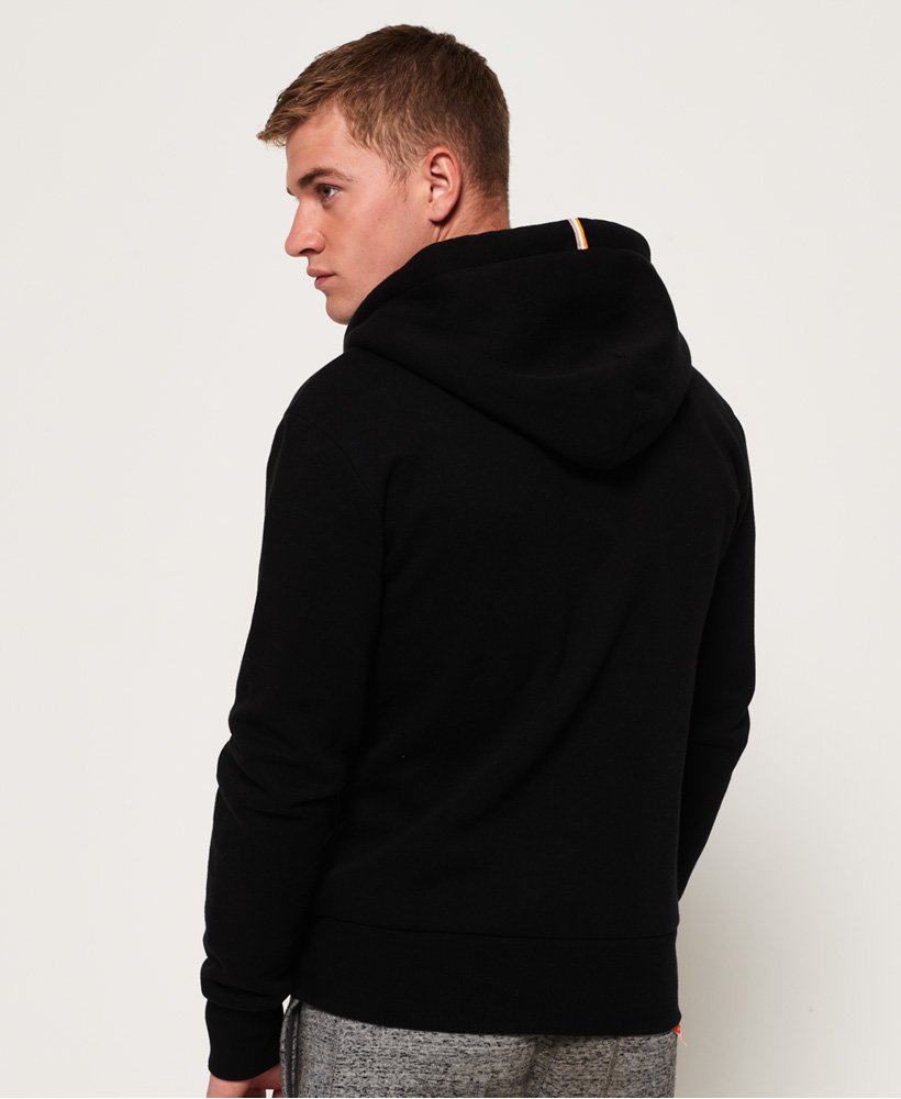 mens LA Athletic Zip Hoodie in JET BLACK | Superdry US