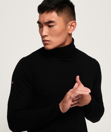 Merino Roll Neck Jumper Image 5