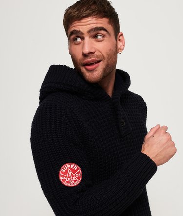 Ski Racer Henley Hooded Jumper Image 5