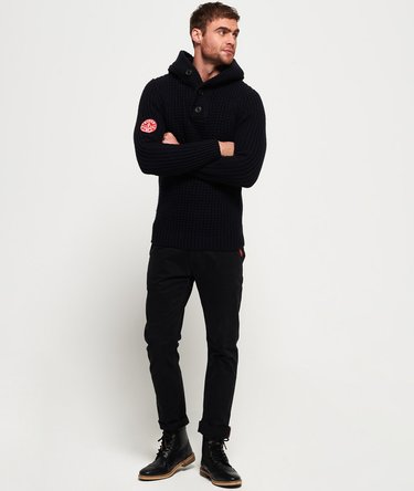Ski Racer Henley Hooded Jumper Image 3