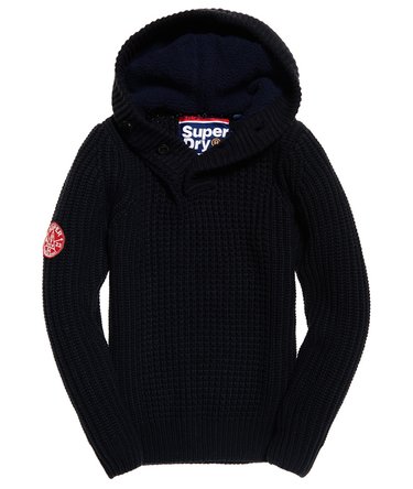 Ski Racer Henley Hooded Jumper Image 2