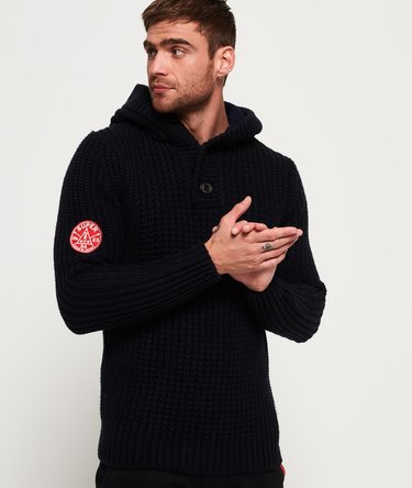 Ski Racer Henley Hooded Jumper Image 1
