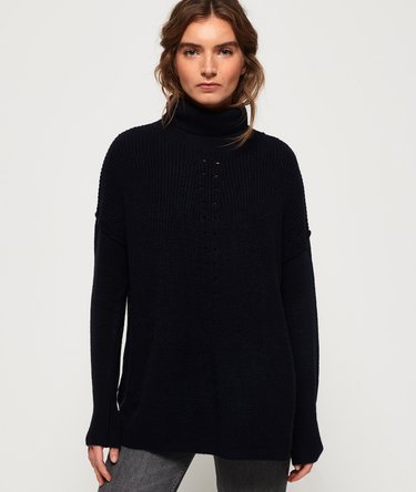 Maya Ribbed Poncho Image 3