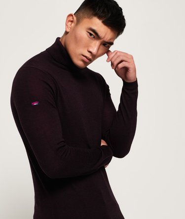 Merino Roll Neck Jumper Image 5
