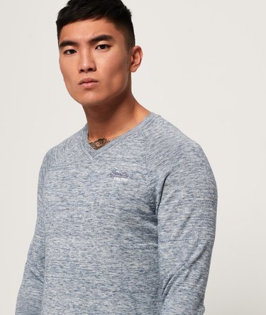 Orange Label Cotton Vee Neck Jumper Image 5