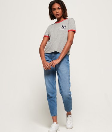 Eagle Champs Embroidery Ringer Boxy T-Shirt Image 4