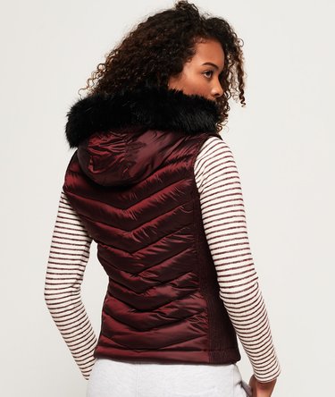 Giubbotto smanicato con doppia zip Luxe Chevron Image 4