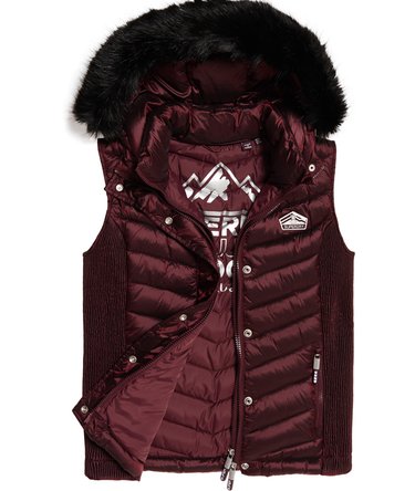 Giubbotto smanicato con doppia zip Luxe Chevron Image 2