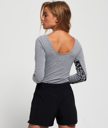 Klassischer Street Sport Bodysuit mit langen Ärmeln Image 4