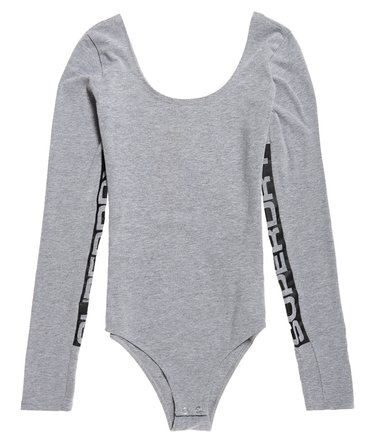 Klassischer Street Sport Bodysuit mit langen Ärmeln Image 2