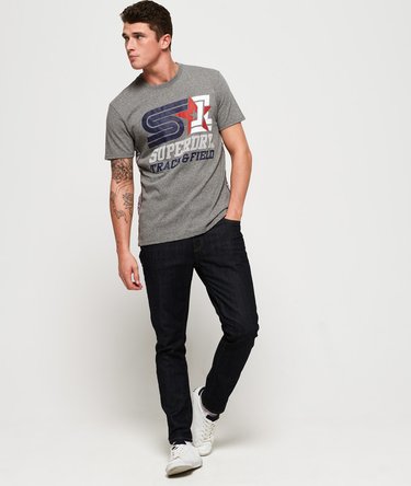 Triple Star T-Shirt mit Band in Übergröße Image 3