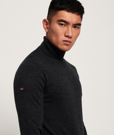 Merino Roll Neck Jumper Image 5