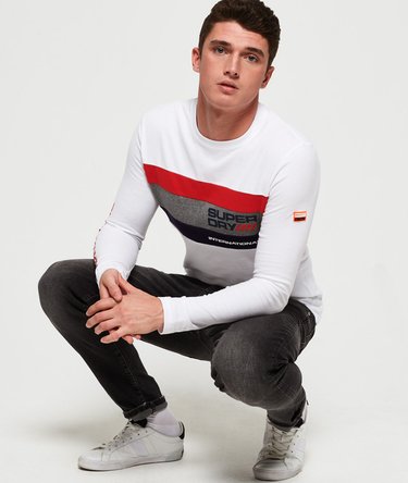 Trophy Tri Colour Long Sleeve T-Shirt Image 5