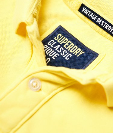 Vintage Destroyed Pique Polo Shirt Image 6