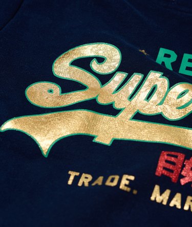 Vintage Logo Regal Stripe Hoodie Image 8